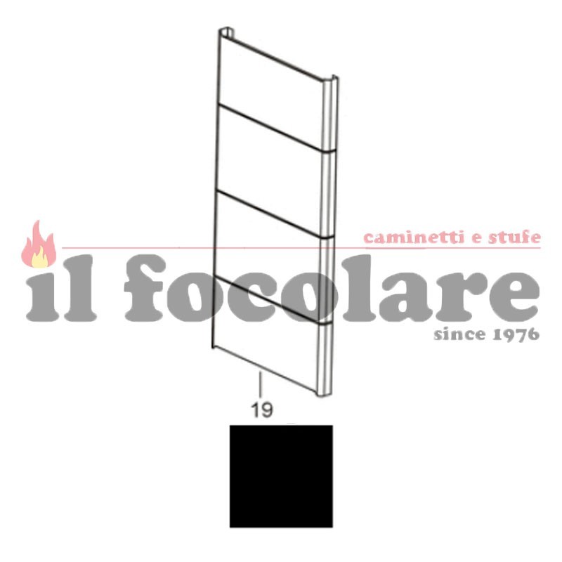 LATERALE IN METALLO CRISTAL CADEL