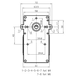 Motore girarrosto KENTA 2,5rpm, 23Watt.