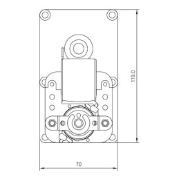 8 RPM MELLOR GEAR MOTOR D. 8,5mm
