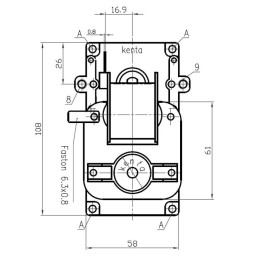 MOTORIDUTTORE KENTA 2.5 RPM  D. 8,5mm