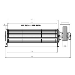 VENTILATORE TANGENZIALE 270MM 38W