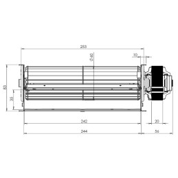 VENTILATORE TANGENZIALE 420MM 25W 