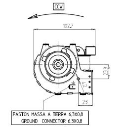 VENTILATORE TANGENZIALE 180MM 28W