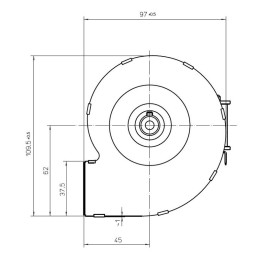 Centrifugal fan D4E146-AU46-68