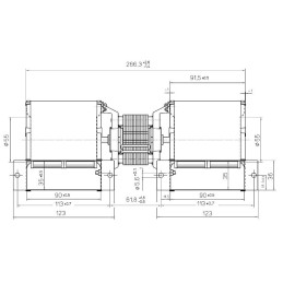 Ventilador centrífugo D4E146-AU46-68