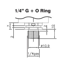 Water pressure switch 0.5 bar