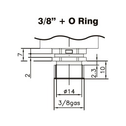 TRASDUTTORE DI PRESSIONE 3/8" 
