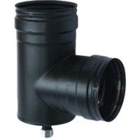 90° tee with condensate drain